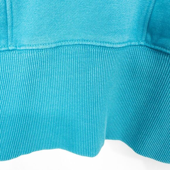 Duluth Trading Co Souped Up Funnel Neck Sweatshirt Womens Large Teal Blue 29715 - Picture 8 of 16